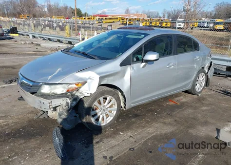 2012 Honda Civic Ex из США, поврежденный, VIN 19XFB2F82CE100058